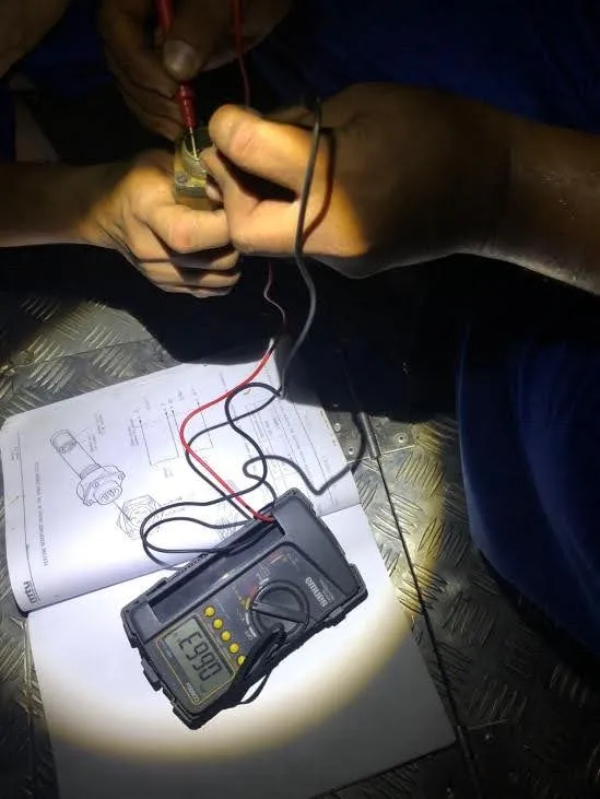 Serviced and Ohmic Resistance Test for Speed Sensor